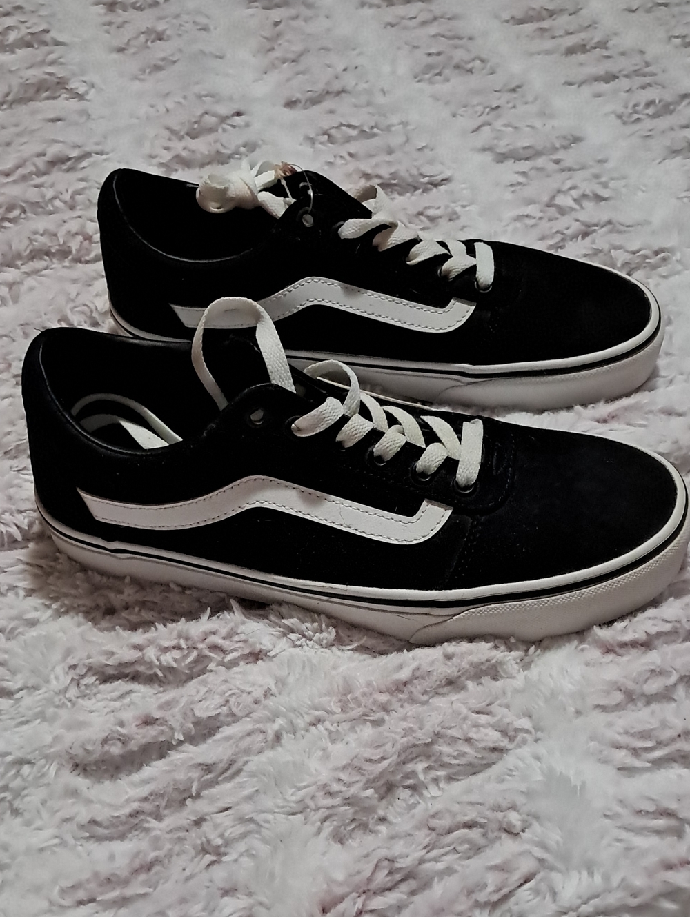 Vans Black and White Old Skool Skate Sneakers